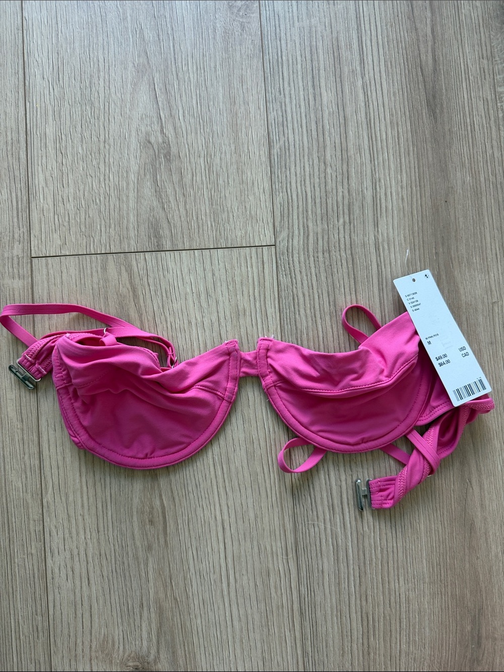 Urban Outfitters Hot Pink Underwire Bikini Top